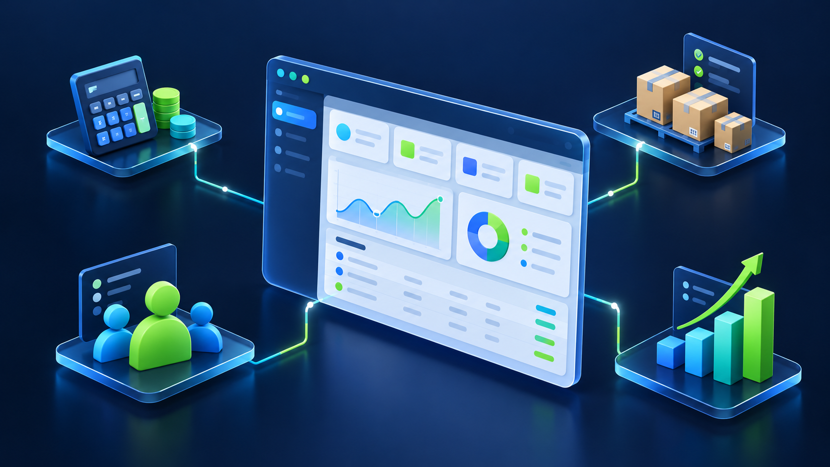 FieldPro connected business workflow illustration